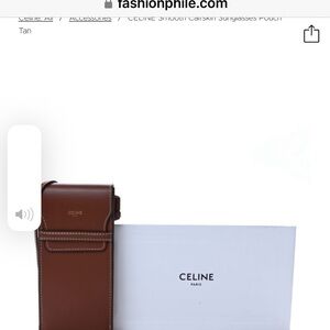 Celine cross body holder for money ,glasses , phone .!has slots for cards